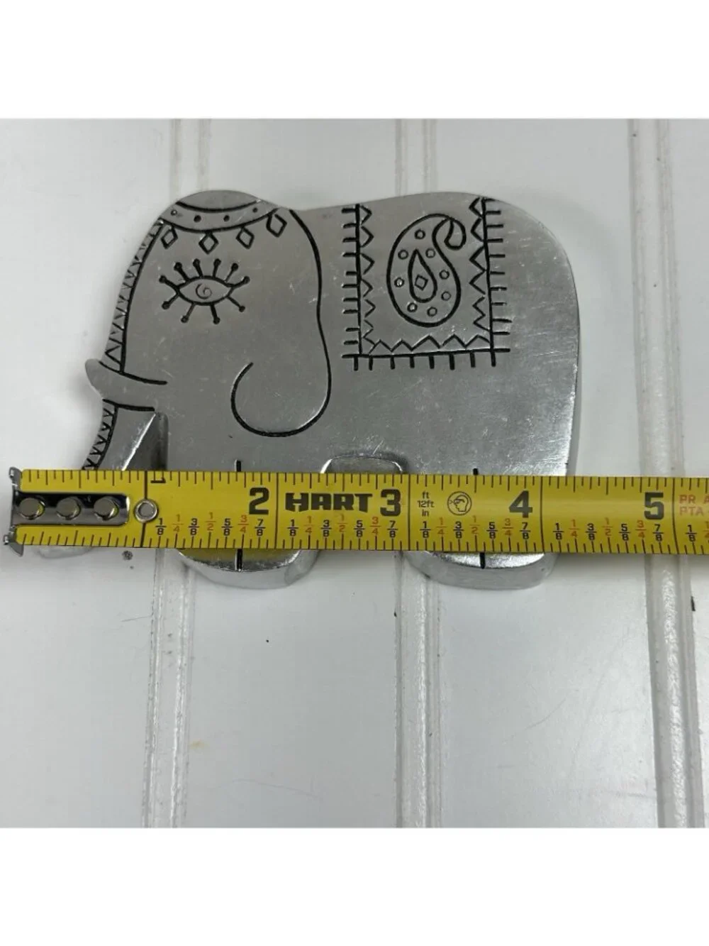 Pier 1 Imports Elephant Decor Stainless Steel Paper Weights E  Indian Design (2)